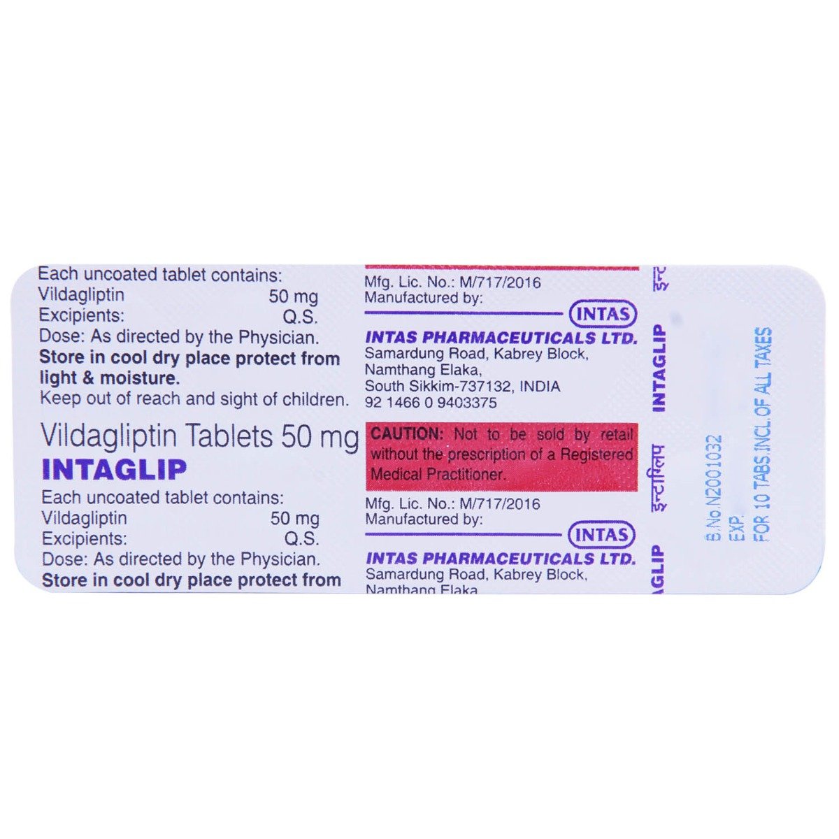 Intaglip Tablet 10's, Pack of 10 TABLETS Intaglip Tablet 10's, Pack of 10 TABLETS