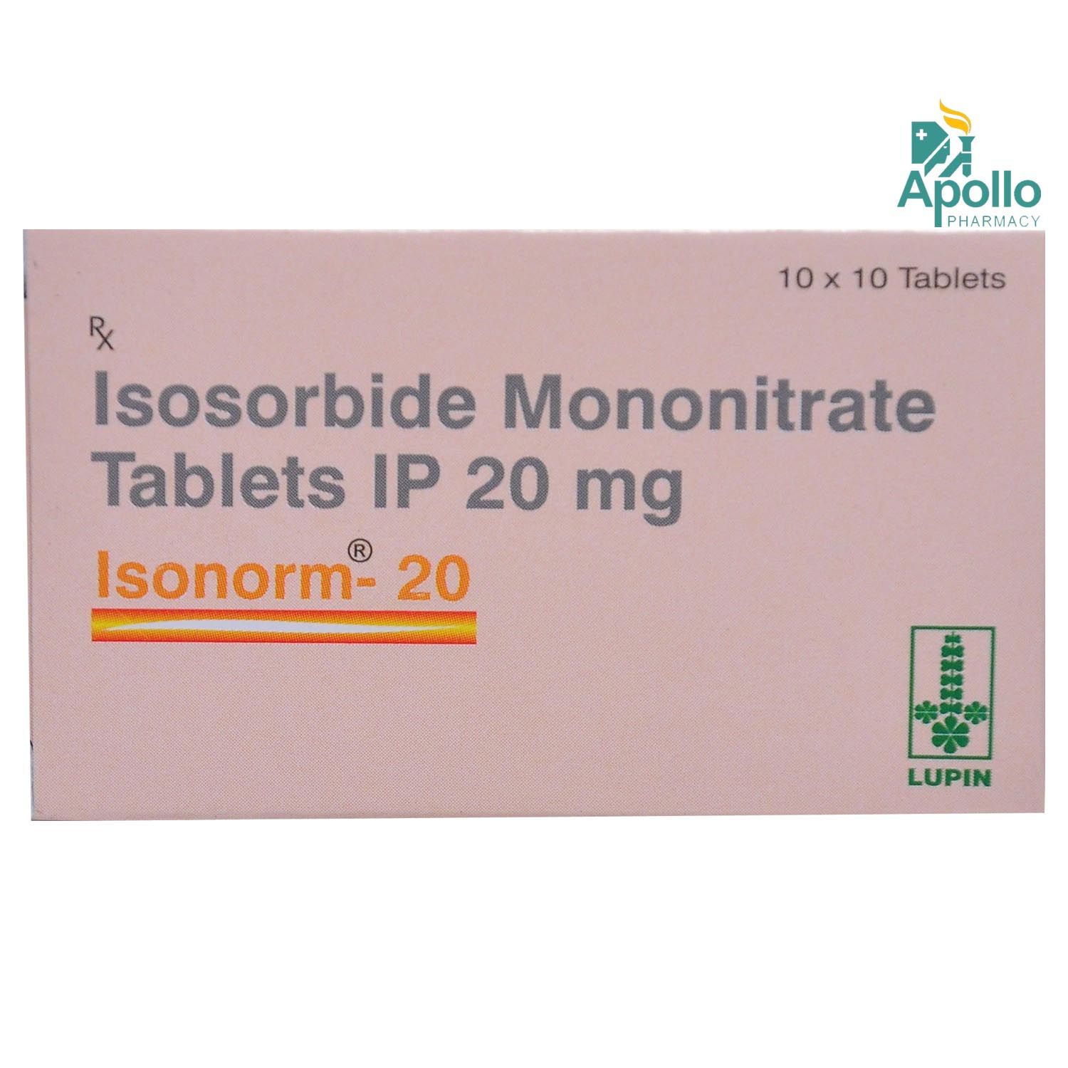 Buy Isonorm 20 mg Tablet 10's Online