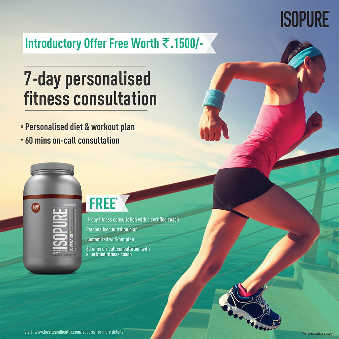 Isopure Less Than 1.5 gm Carbs 100% Whey Protein Isolate Creamy Vanilla Flavour Powder, 4.40 lb, Pack of 1 Isopure Less Than 1.5 gm Carbs 100% Whey Protein Isolate Creamy Vanilla Flavour Powder, 4.40 lb, Pack of 1