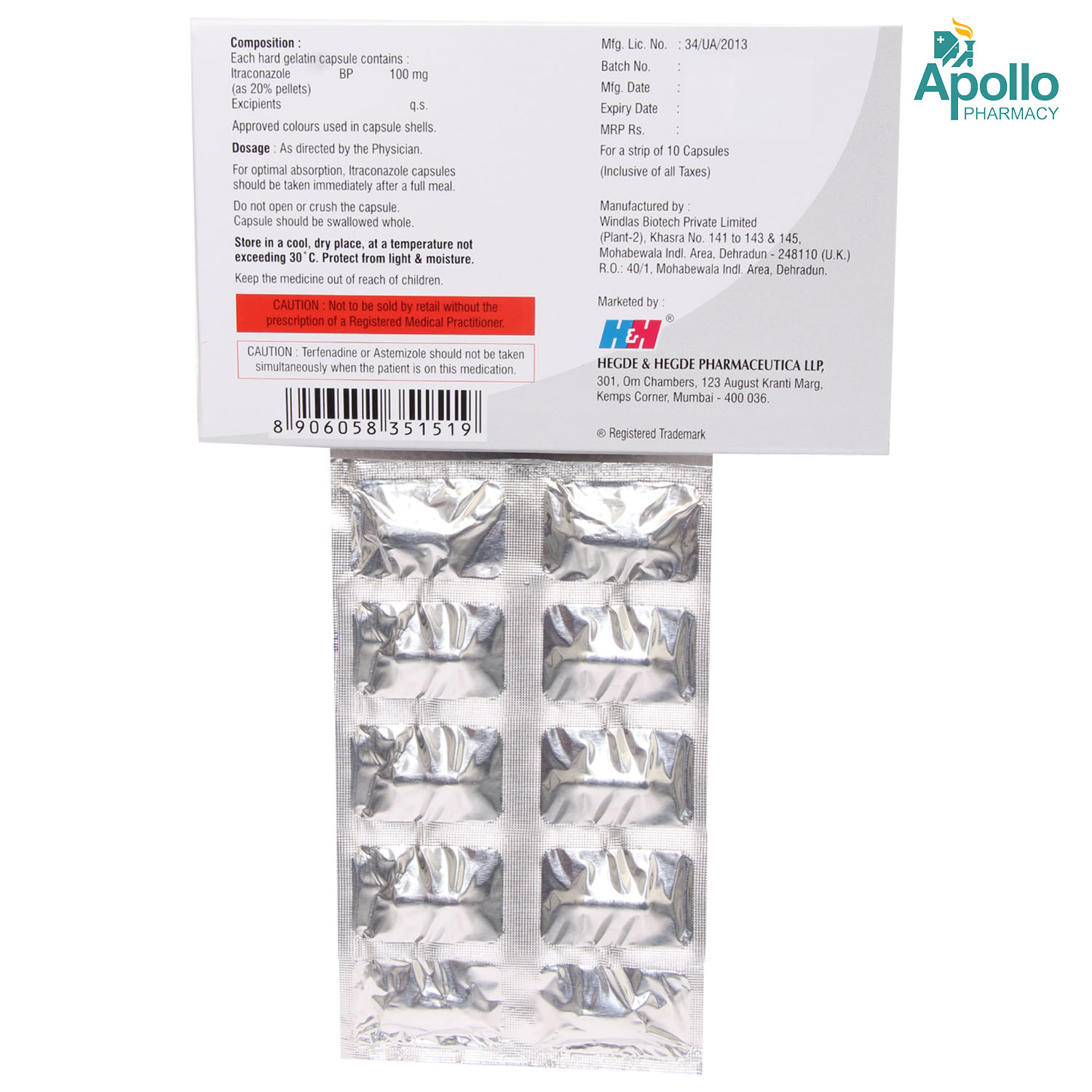 Itzhh Capsule 10's, Pack of 10 CAPSULES Itzhh Capsule 10's, Pack of 10 CAPSULES