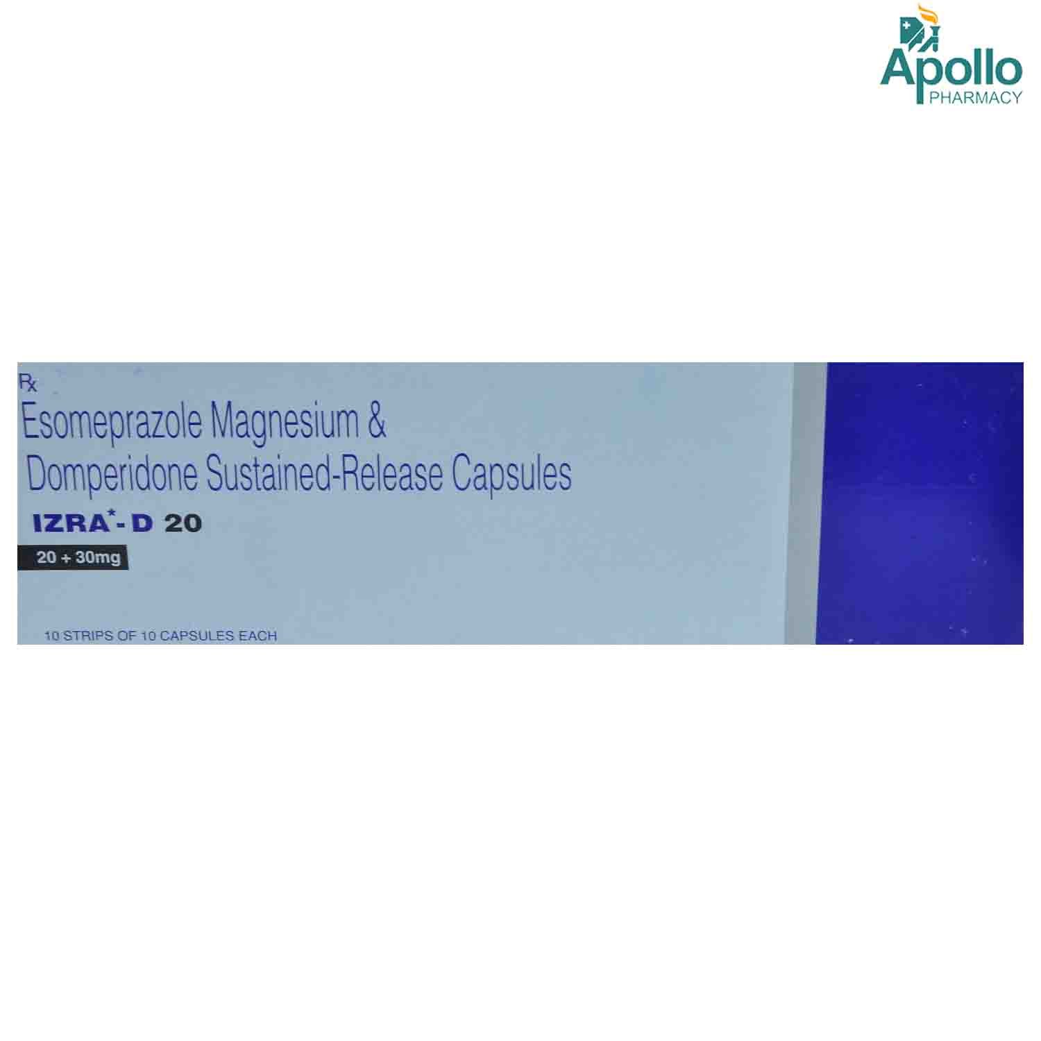 Izra-D 20 Capsule 10's, Pack of 10 CAPSULES Izra-D 20 Capsule 10's, Pack of 10 CAPSULES