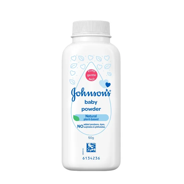 Johnson's Baby Natural Plant Based Powder, 50 gm, Pack of 1