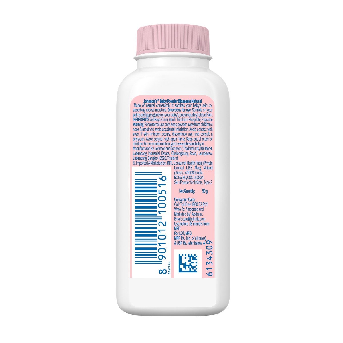 Johnson's Baby Blossoms Natural Plant Based Powder, 50 gm, Pack of 1 Johnson's Baby Blossoms Natural Plant Based Powder, 50 gm, Pack of 1