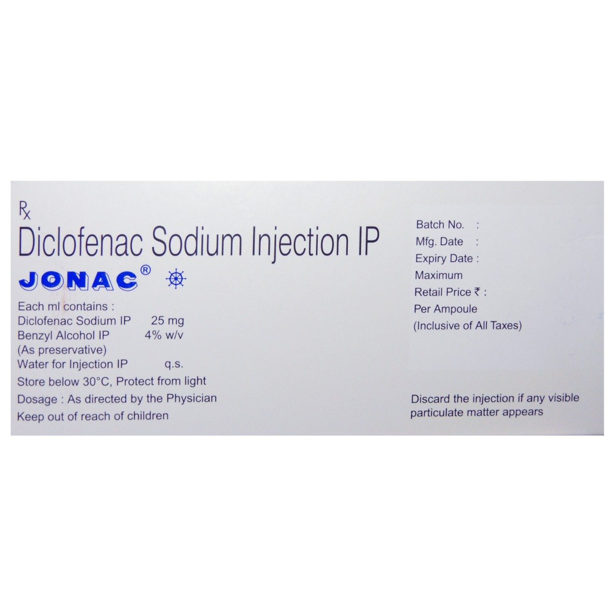 Jonac Injection 3ml, Pack of 10 InjectionS Jonac Injection 3ml, Pack of 10 InjectionS