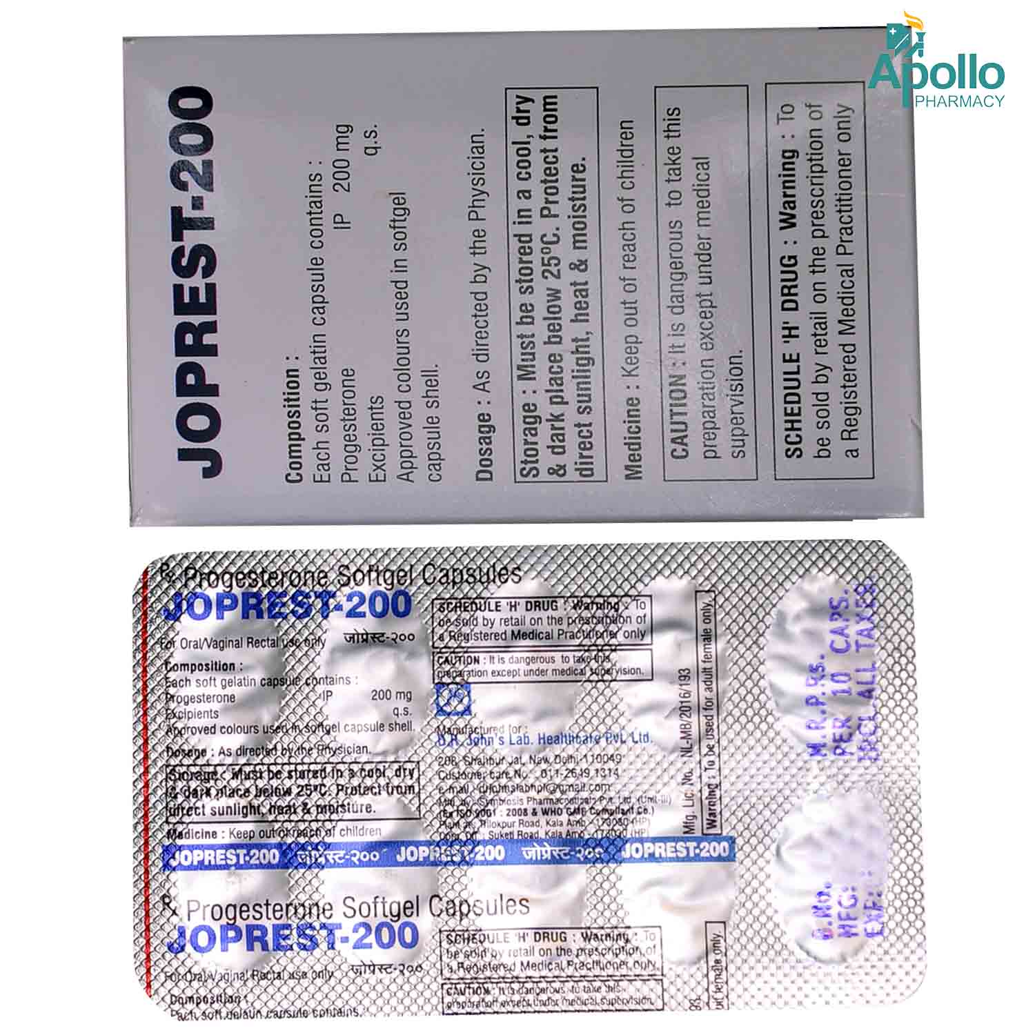 Joprest 200 Capsule 10's, Pack of 10 CAPSULES Joprest 200 Capsule 10's, Pack of 10 CAPSULES