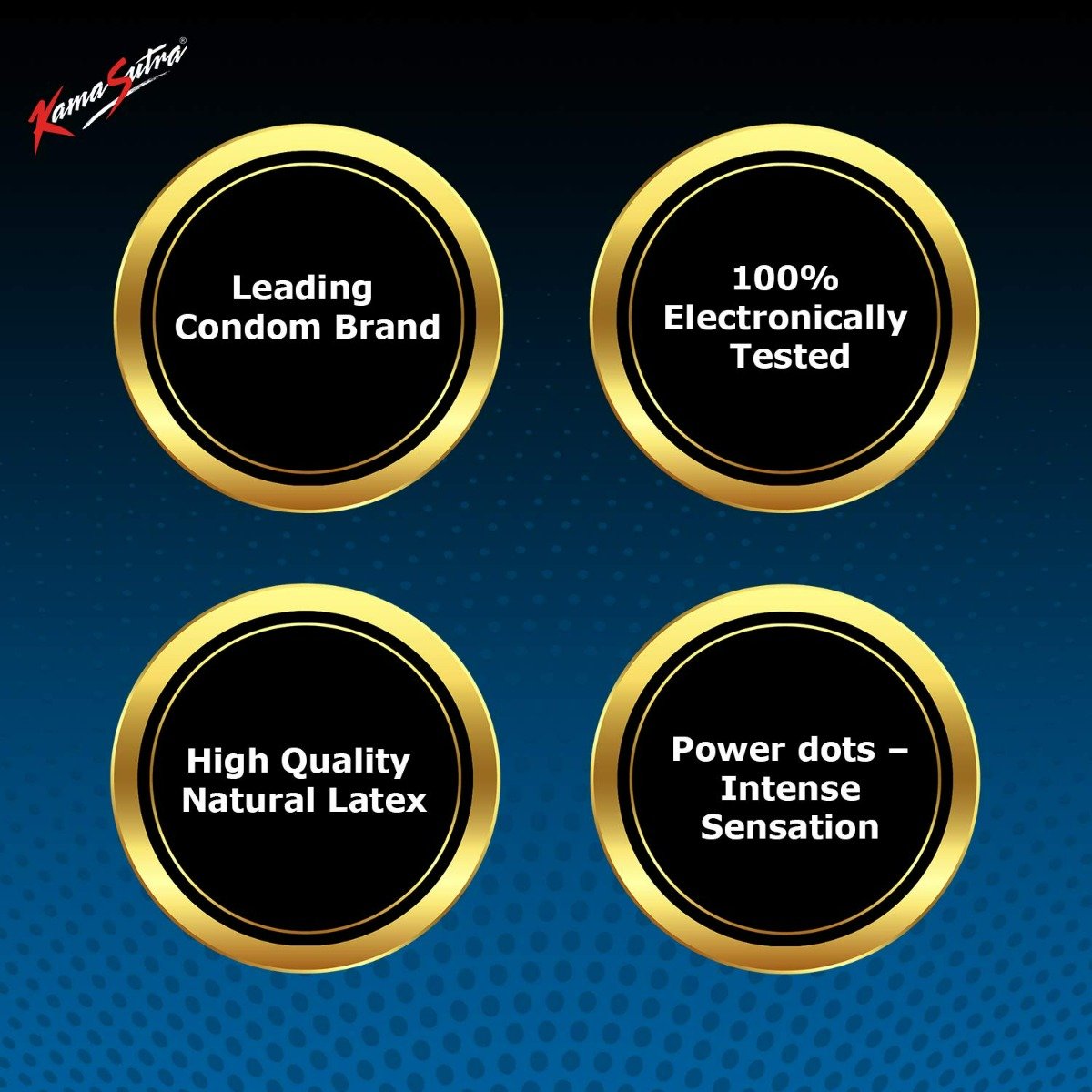 Kamasutra Dottmax Condoms, 3 Count, Pack of 1 Kamasutra Dottmax Condoms, 3 Count, Pack of 1