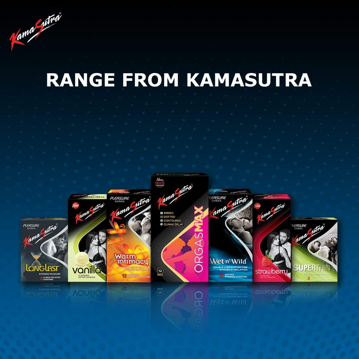 Kamasutra Dottmax Condoms, 3 Count, Pack of 1 Kamasutra Dottmax Condoms, 3 Count, Pack of 1