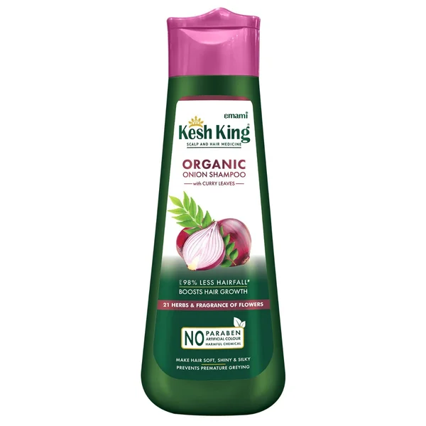 Kesh King Organic Onion Shampoo with Curry Leaves, 300 ml, Pack of 1