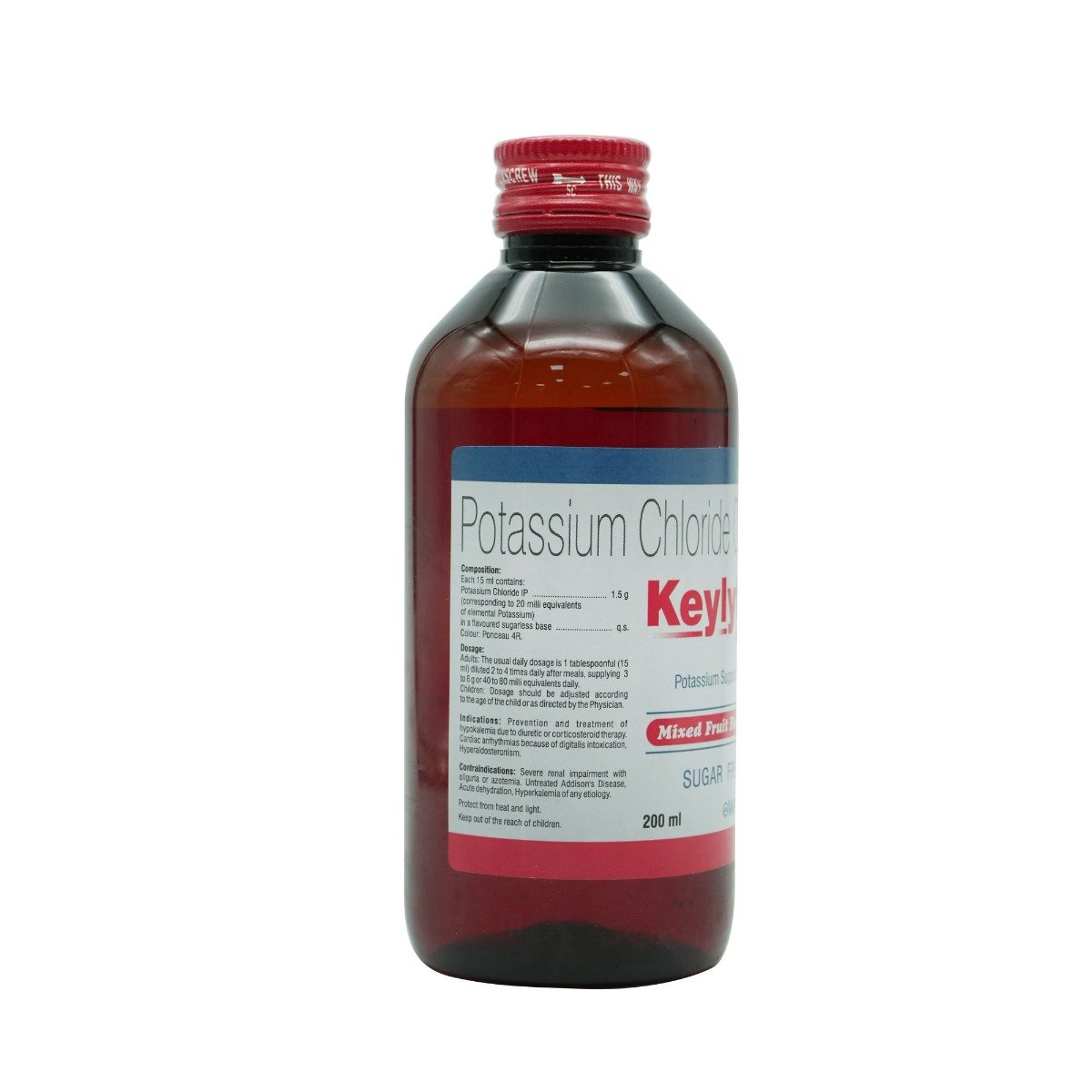 Keylyte Sugar Free Mixed Fruit Oral Solution 200 ml, Pack of 1 Oral Solution Keylyte Sugar Free Mixed Fruit Oral Solution 200 ml, Pack of 1 Oral Solution