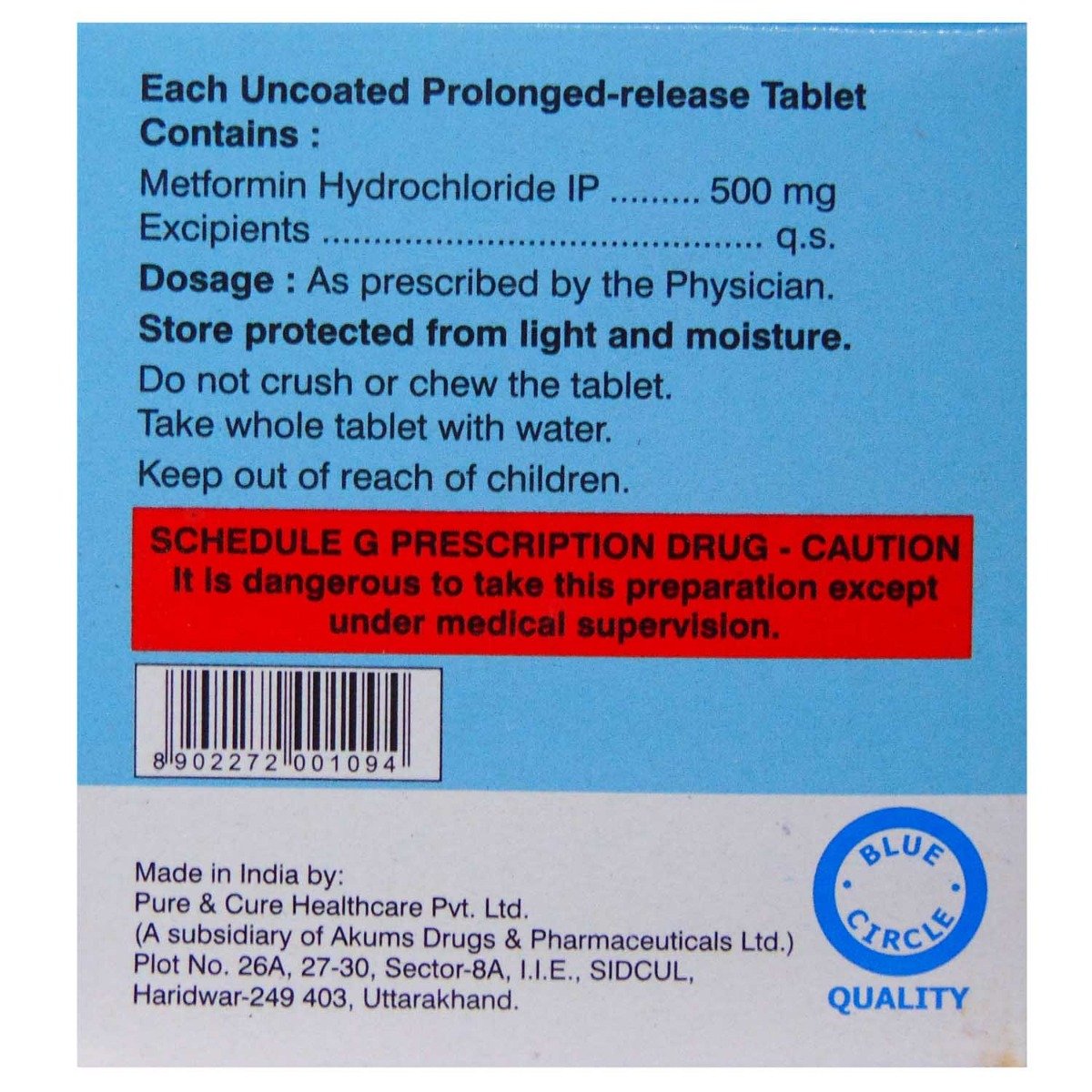 K-Met 500 mg Tablet 10's, Pack of 10 TabletS K-Met 500 mg Tablet 10's, Pack of 10 TabletS