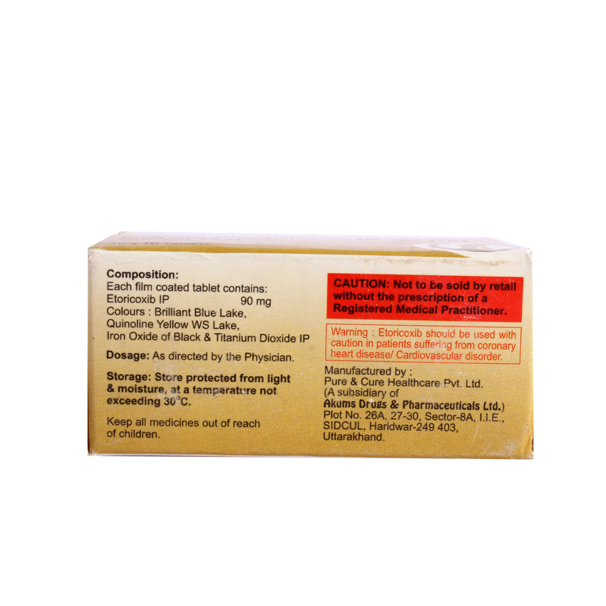 Koxituf 90 Tablet 10's, Pack of 10 TABLETS Koxituf 90 Tablet 10's, Pack of 10 TABLETS