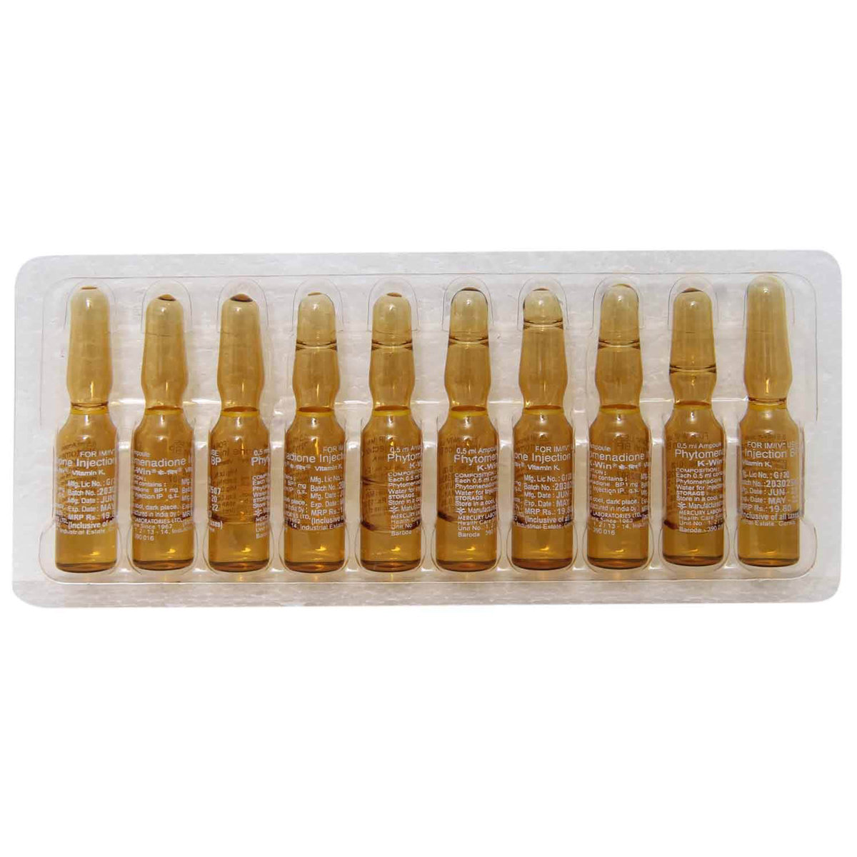 K-Win 1 mg Injection 0.5 ml, Pack of 1 Injection K-Win 1 mg Injection 0.5 ml, Pack of 1 Injection