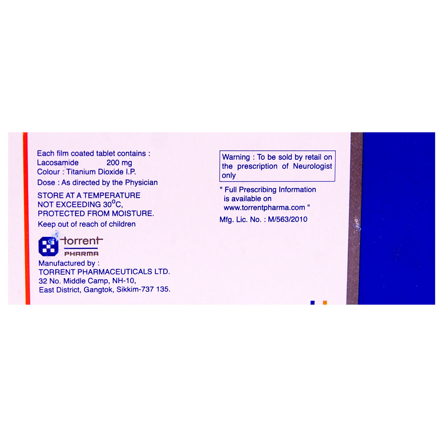 Lacosam 200 Tablet 10's, Pack of 10 TabletS Lacosam 200 Tablet 10's, Pack of 10 TabletS