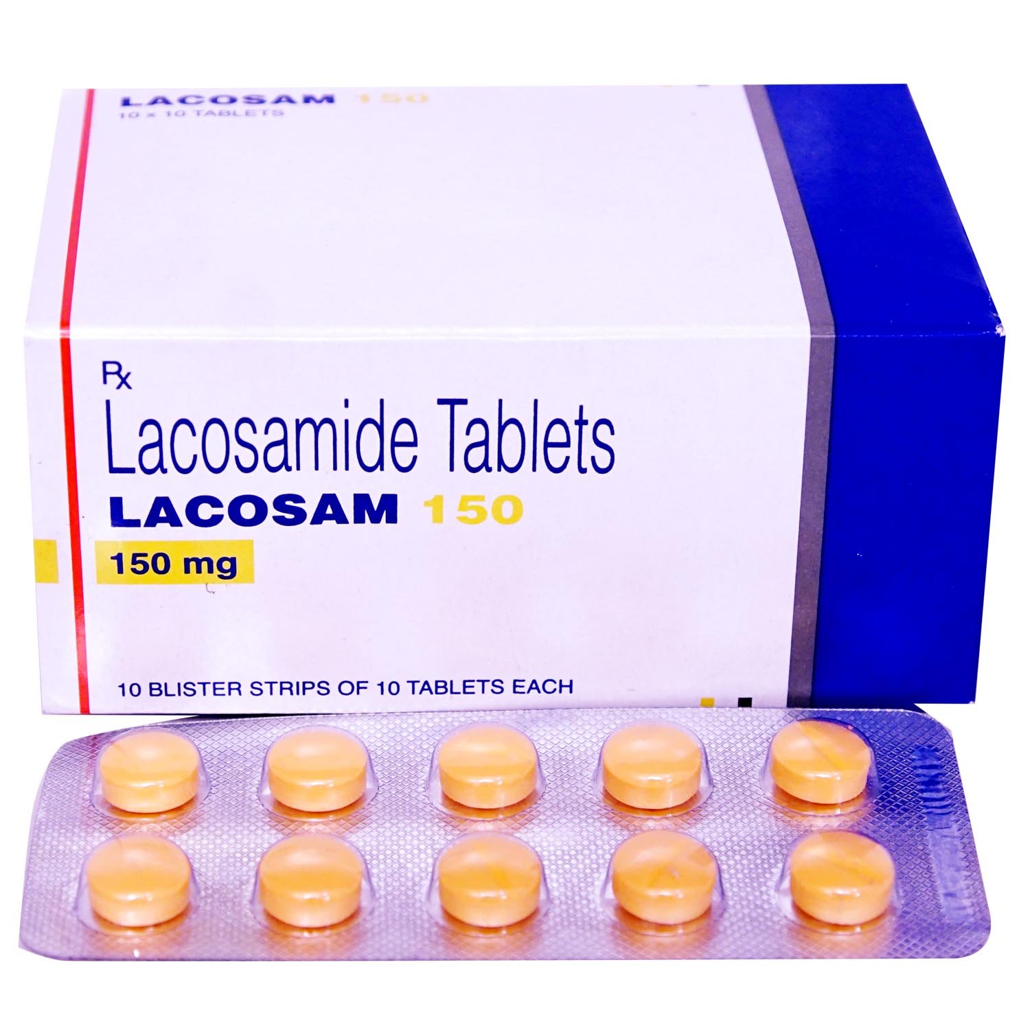 Lacosam 150 mg Tablet 10's, Pack of 10 TABLETS Lacosam 150 mg Tablet 10's, Pack of 10 TABLETS
