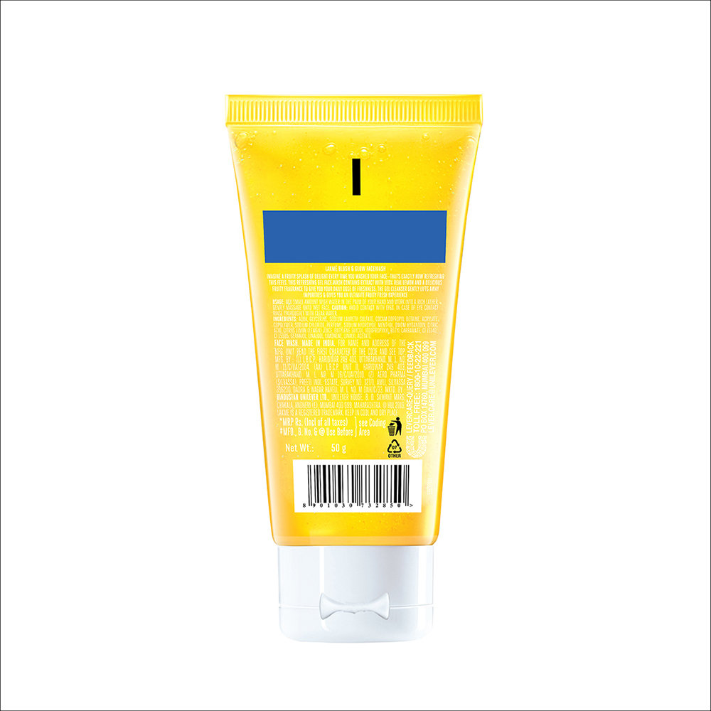 Lakme Blush & Glow Lmeon Fresh Face Wash 50 gm | With Lemon Extracts | Gentle Cleansing | For Refreshed Skin, Pack of 1 Lakme Blush & Glow Lmeon Fresh Face Wash 50 gm | With Lemon Extracts | Gentle Cleansing | For Refreshed Skin, Pack of 1