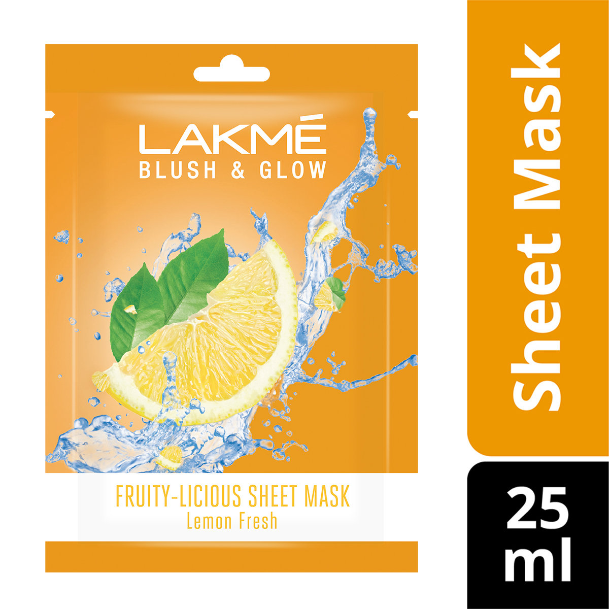 Lakme Blush & Glow Lemon Fresh Sheet Mask 25 ml | With Pure Lemon Extract | Fruit Facial Like Glow In 15 Min | For Rejuvenated Feel, Pack of 1 Lakme Blush & Glow Lemon Fresh Sheet Mask 25 ml | With Pure Lemon Extract | Fruit Facial Like Glow In 15 Min | For Rejuvenated Feel, Pack of 1