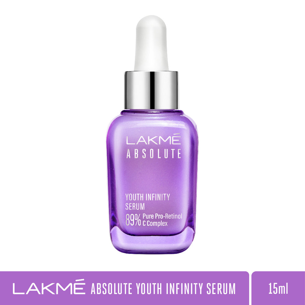 Lakme Absolute Youth Infinity Serum 15 ml | 89% Pure Pro-Retinol C Complex | Reduces Wrinkles | Improves Skin Firmness | Gives Youthful & Firmer Skin, Pack of 1 Lakme Absolute Youth Infinity Serum 15 ml | 89% Pure Pro-Retinol C Complex | Reduces Wrinkles | Improves Skin Firmness | Gives Youthful & Firmer Skin, Pack of 1
