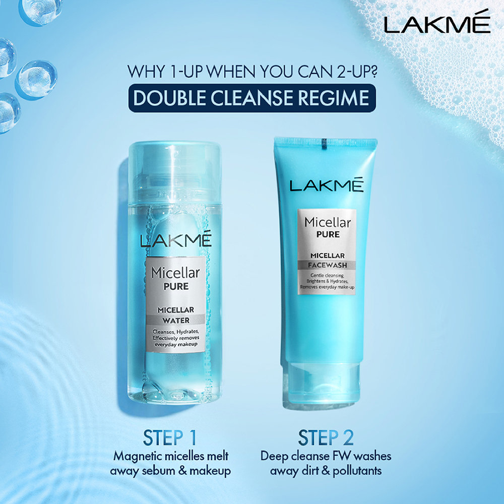 Lakme Micellar Pure Micellar Water, 100 ml, Pack of 1 Lakme Micellar Pure Micellar Water, 100 ml, Pack of 1
