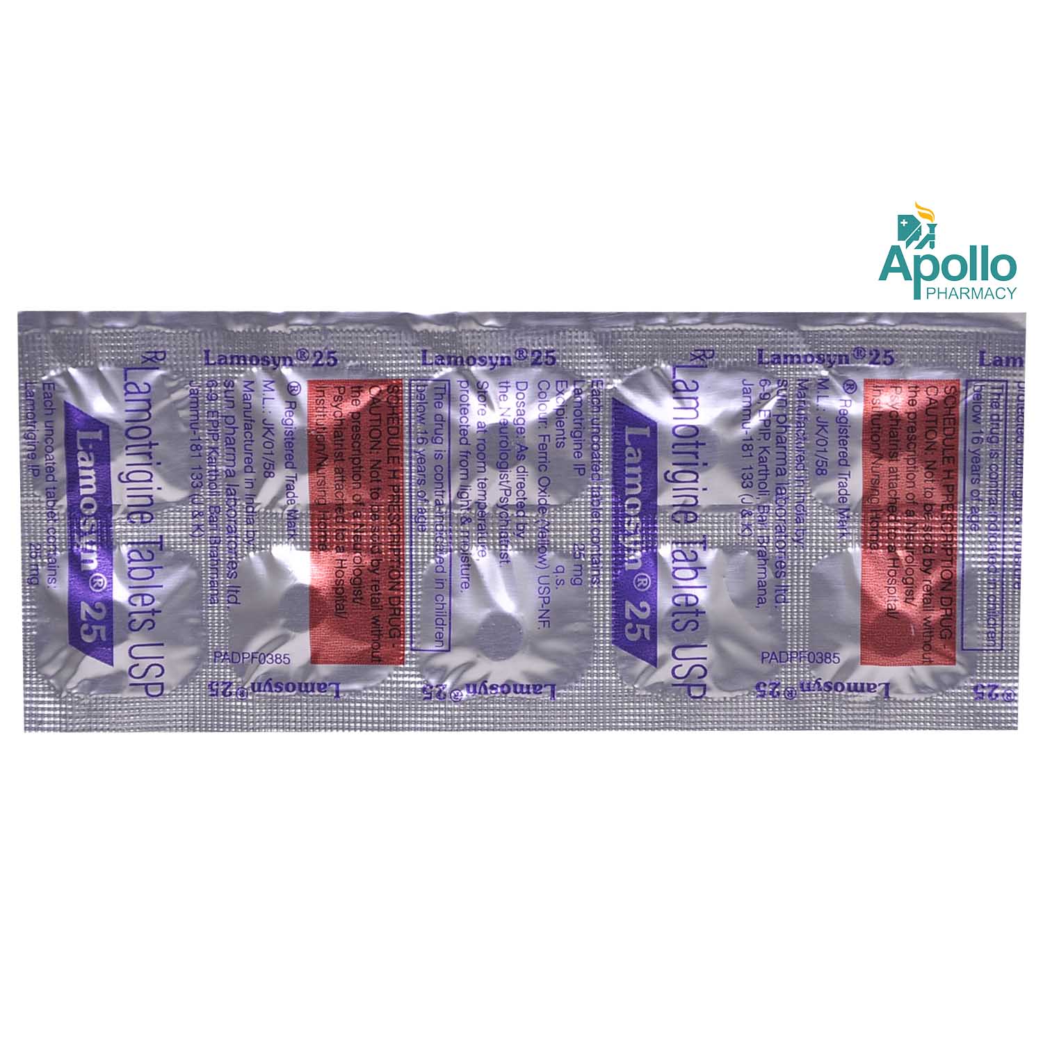 Lamosyn 25 Tablet 10's, Pack of 10 TABLETS Lamosyn 25 Tablet 10's, Pack of 10 TABLETS