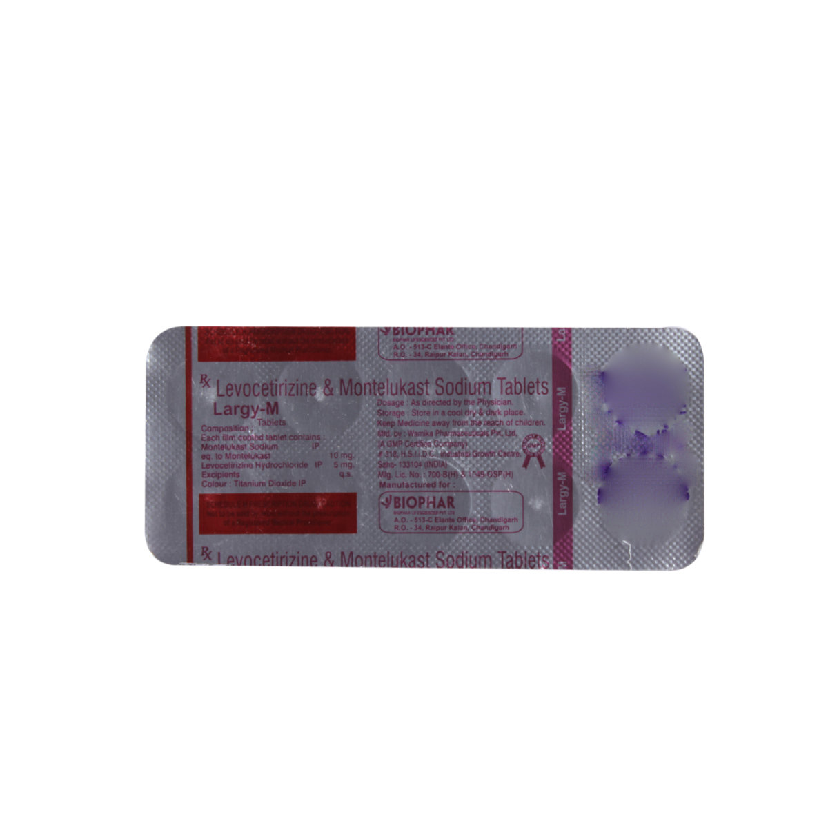 Largy-M Tablet 10's, Pack of 10 TABLETS Largy-M Tablet 10's, Pack of 10 TABLETS