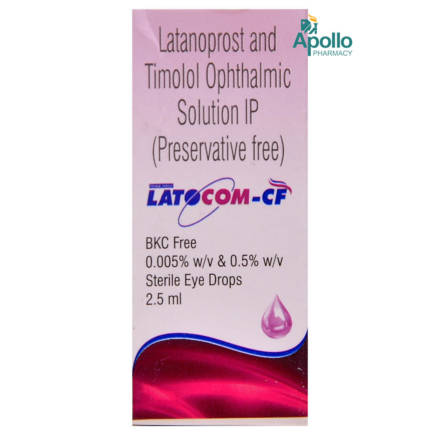 Buy Latocom-CF Eye Drops 2.5 ml Online