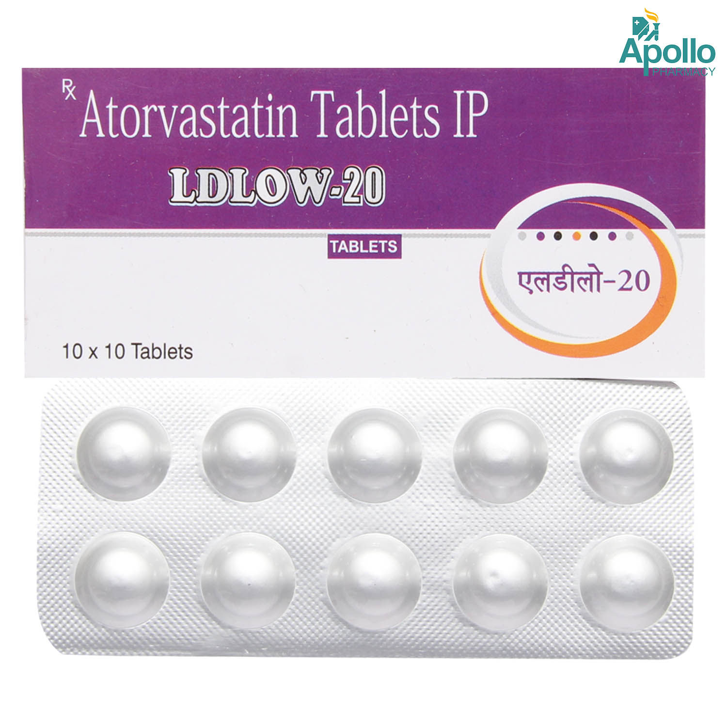 Buy Ldlow 20 mg Tablet 10's Online