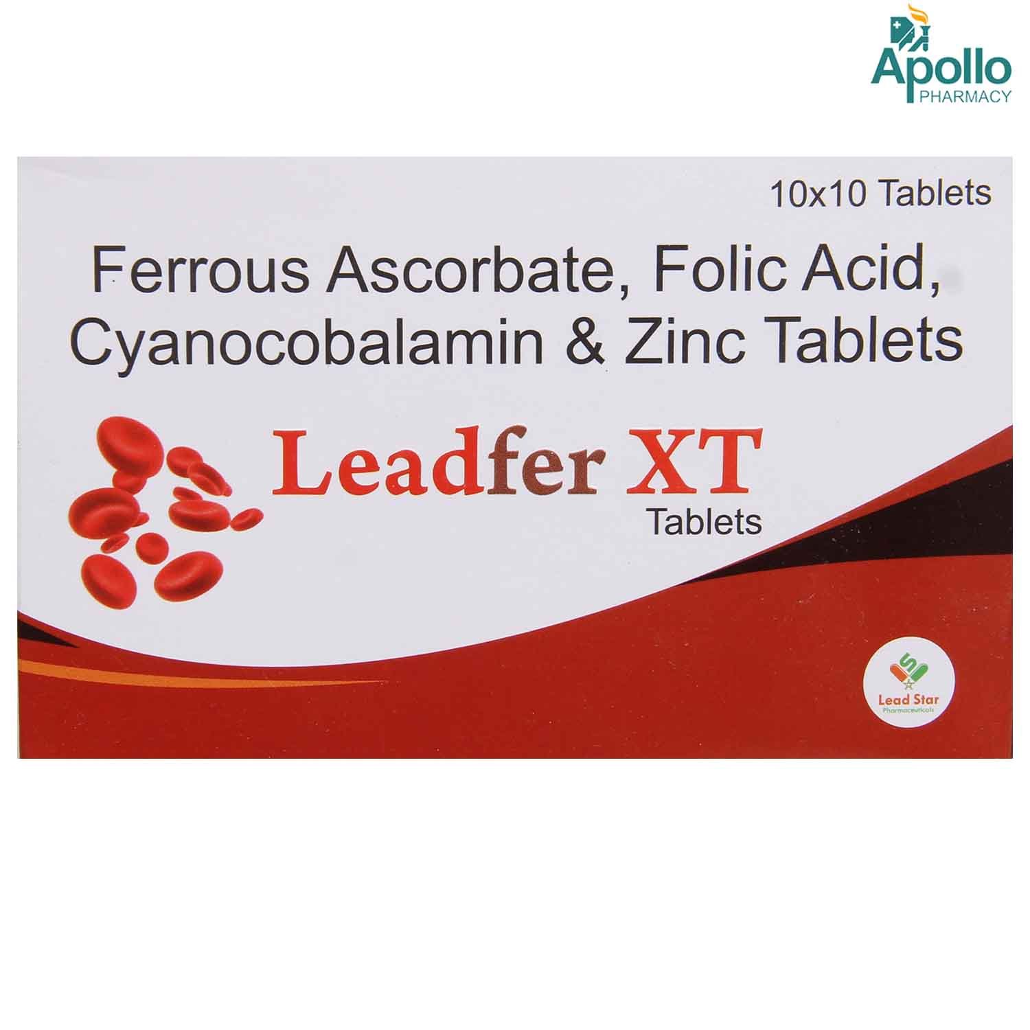 Leadfer XT Tablet 10's, Pack of 10 TABLETS Leadfer XT Tablet 10's, Pack of 10 TABLETS