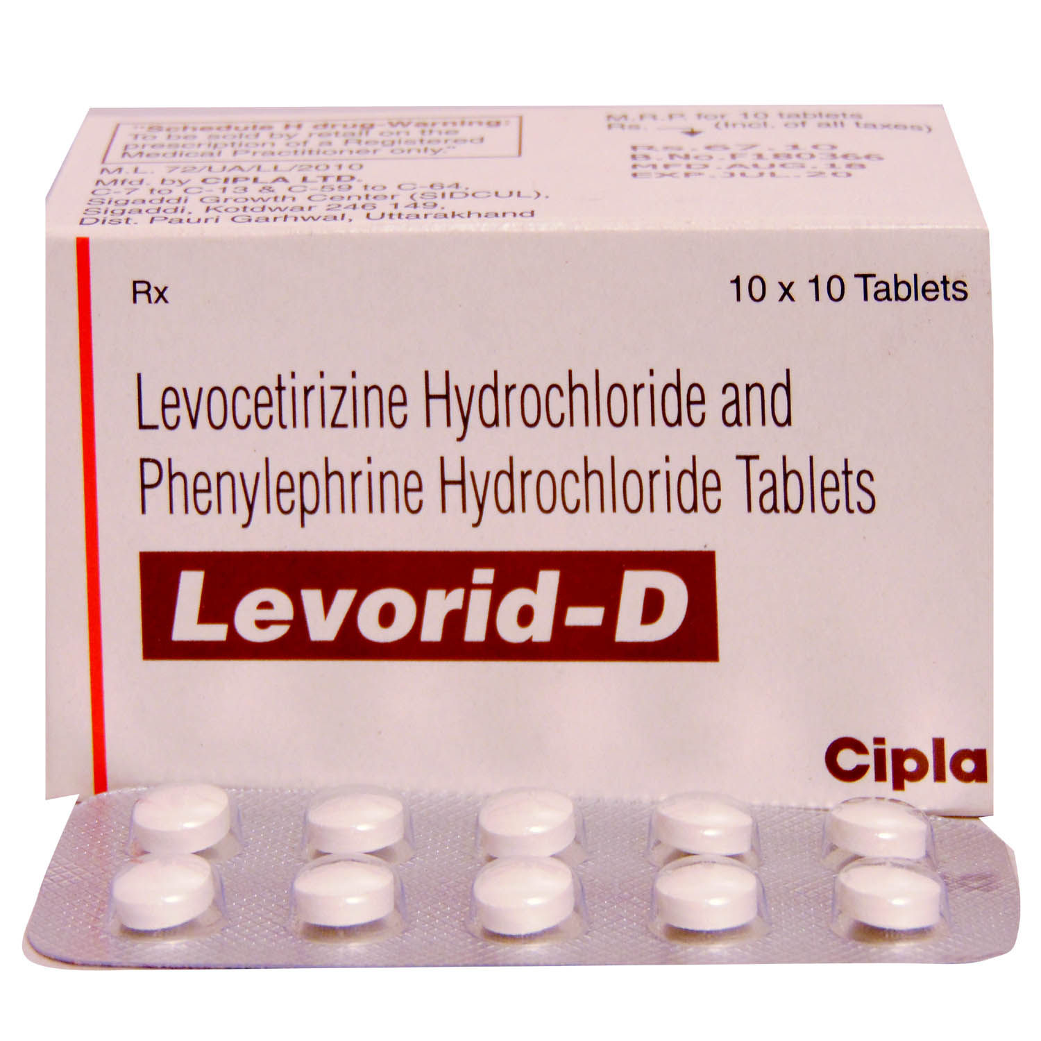 Buy Levorid-D Tablet 10's Online