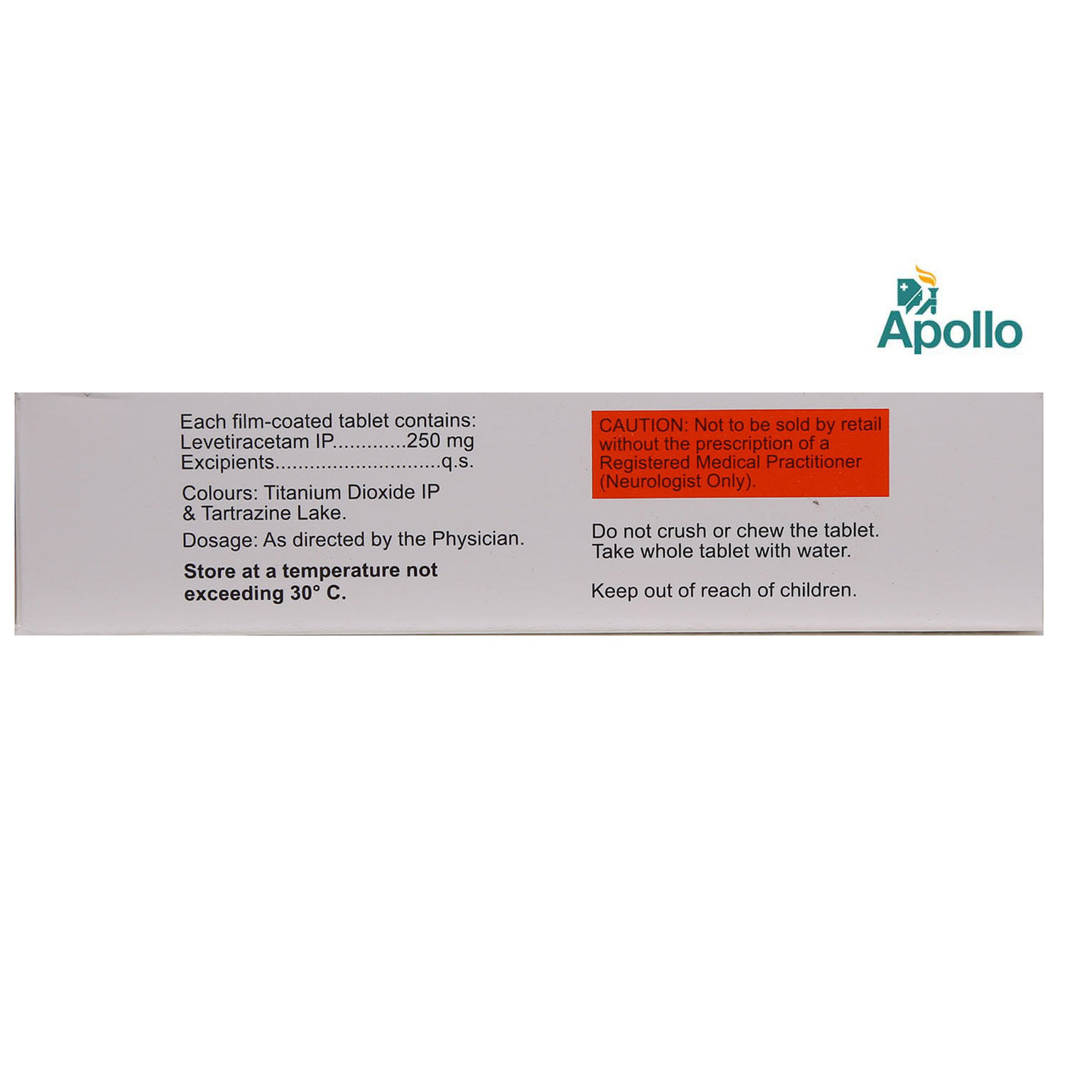 Levenue 250 mg Tablet 10's, Pack of 10 TABLETS Levenue 250 mg Tablet 10's, Pack of 10 TABLETS