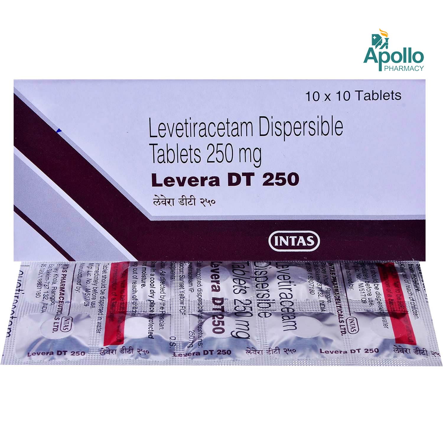LEVERA DT 250MG TABLET 10'S , Pack of 10 TabletS LEVERA DT 250MG TABLET 10'S , Pack of 10 TabletS