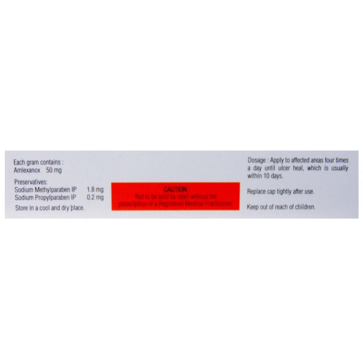 Lexanox Oral Paste 5 gm, Pack of 1 PASTE Lexanox Oral Paste 5 gm, Pack of 1 PASTE