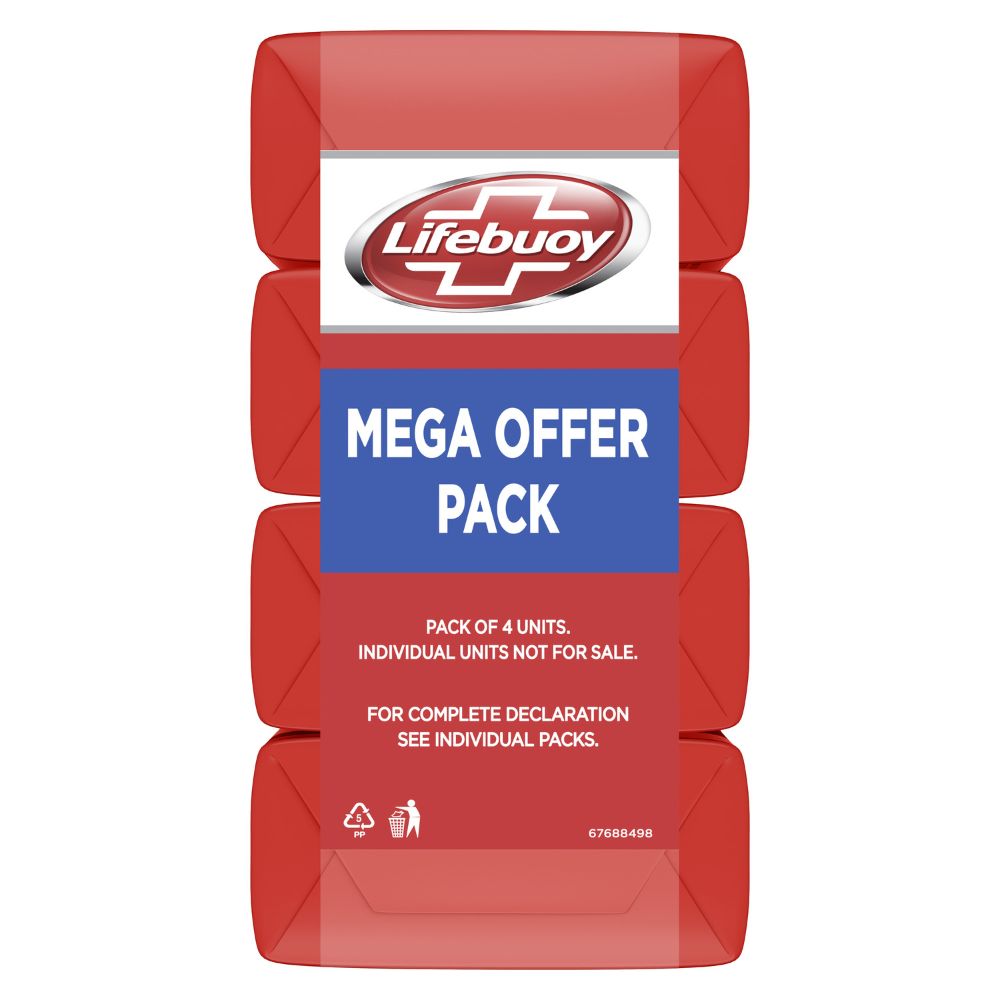Lifebuoy Shilver Sheild+ Soap, 125 gm (Buy 3, Get 1 Free), Pack of 1 Lifebuoy Shilver Sheild+ Soap, 125 gm (Buy 3, Get 1 Free), Pack of 1