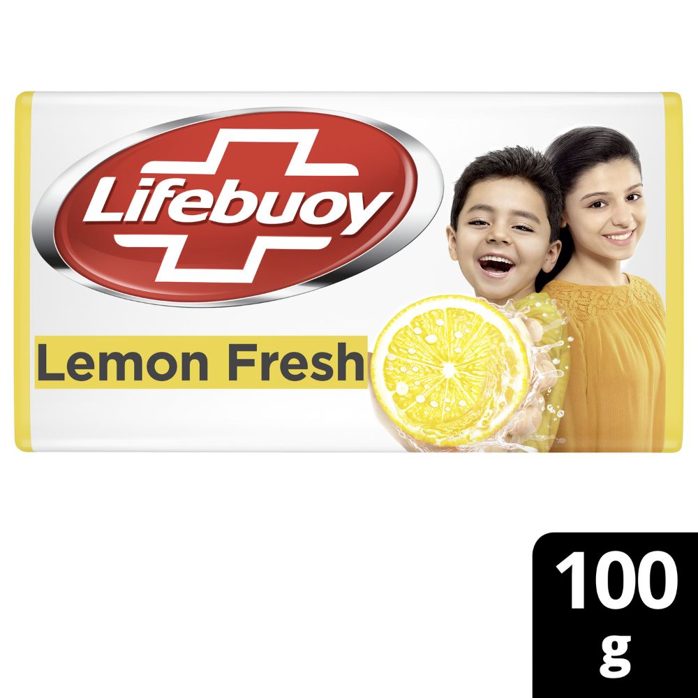Lifebuoy Lemon Fresh Soap 100 gm | 100% Stronger Germ protection | Fights Body Odor, Pack of 1 Lifebuoy Lemon Fresh Soap 100 gm | 100% Stronger Germ protection | Fights Body Odor, Pack of 1