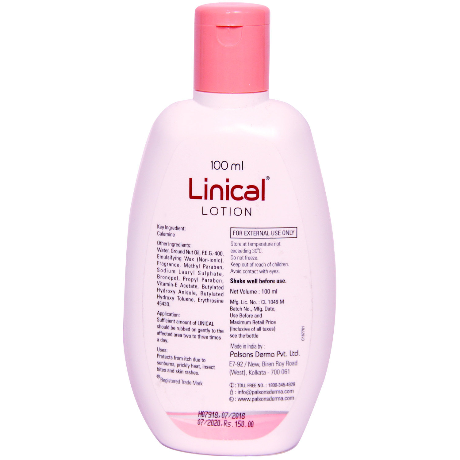 Linical Lotion 100 ml, Pack of 1 LOTION Linical Lotion 100 ml, Pack of 1 LOTION