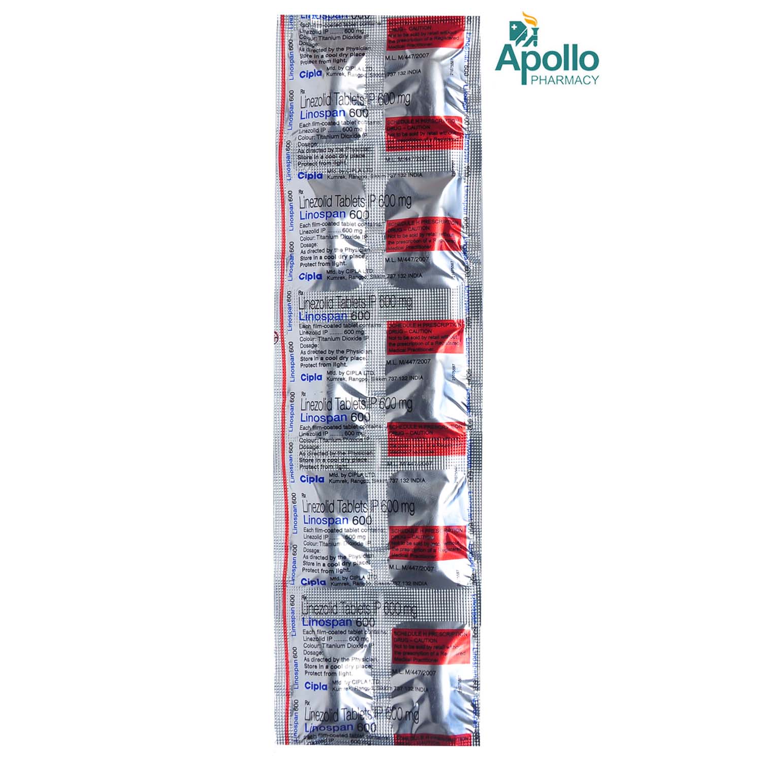 Linospan 600 Tablet 10's, Pack of 10 TABLETS Linospan 600 Tablet 10's, Pack of 10 TABLETS