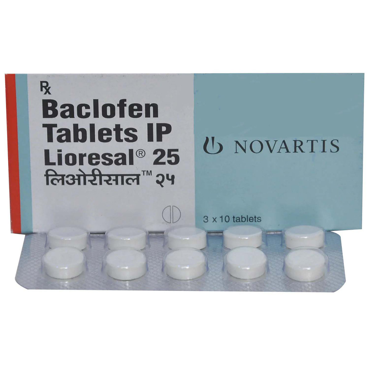 Lioresal 25 Tablet 10's, Pack of 10 TabletS Lioresal 25 Tablet 10's, Pack of 10 TabletS