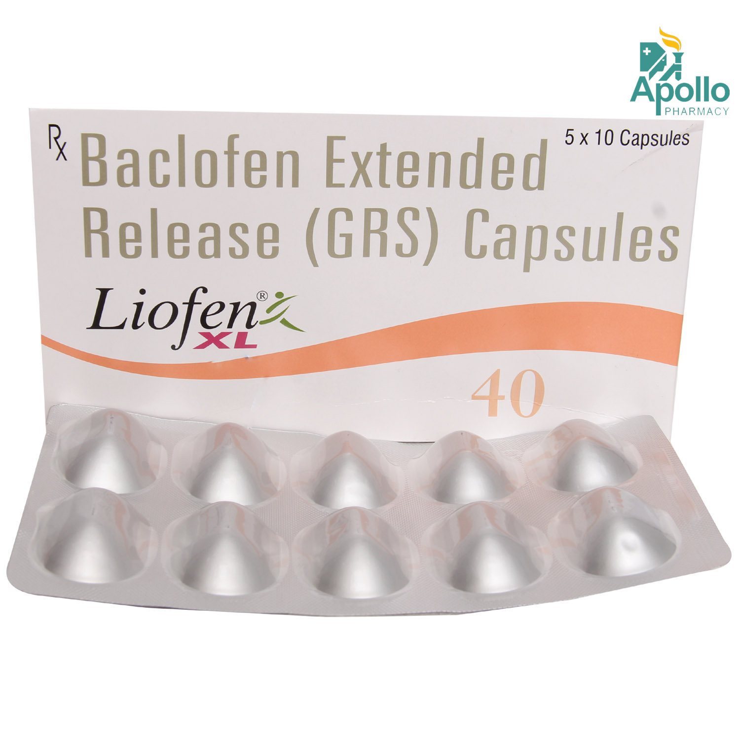 Liofen XL 40 Capsule 10's, Pack of 10 CAPSULES Liofen XL 40 Capsule 10's, Pack of 10 CAPSULES