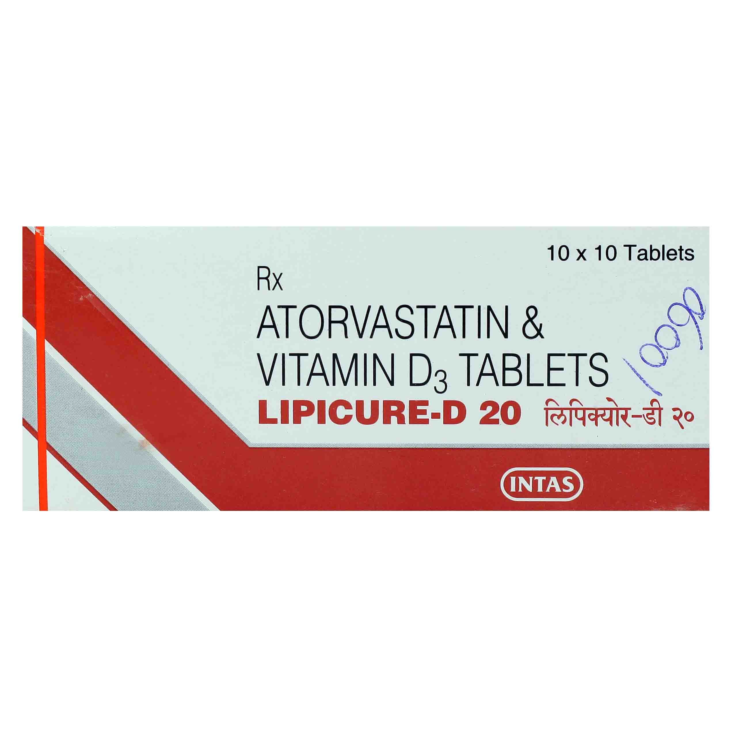 Buy Lipicure-D 20 Tablet 10's Online