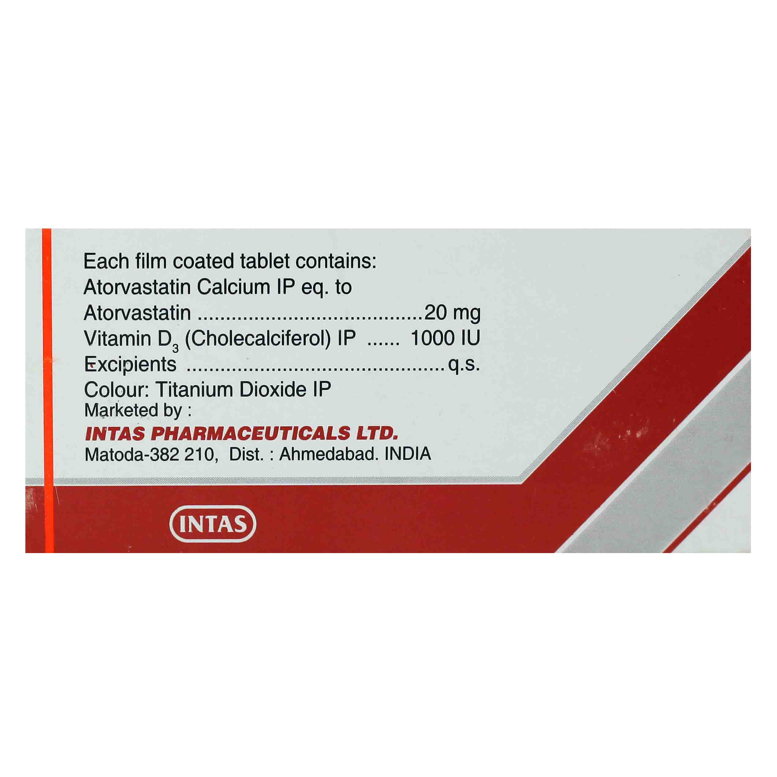 Lipicure-D 20 Tablet 10's, Pack of 10 Lipicure-D 20 Tablet 10's, Pack of 10