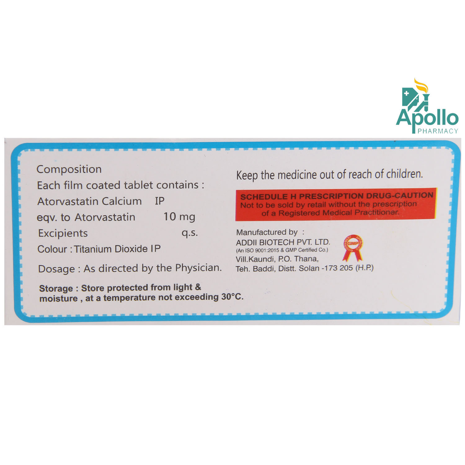 LIPISTAN 10MG TABLET 10'S, Pack of 10 TabletS LIPISTAN 10MG TABLET 10'S, Pack of 10 TabletS