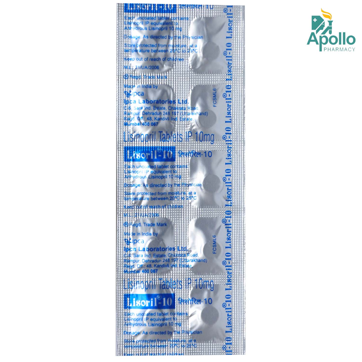 Lisoril 10 Tablet 10's, Pack of 10 TABLETS Lisoril 10 Tablet 10's, Pack of 10 TABLETS