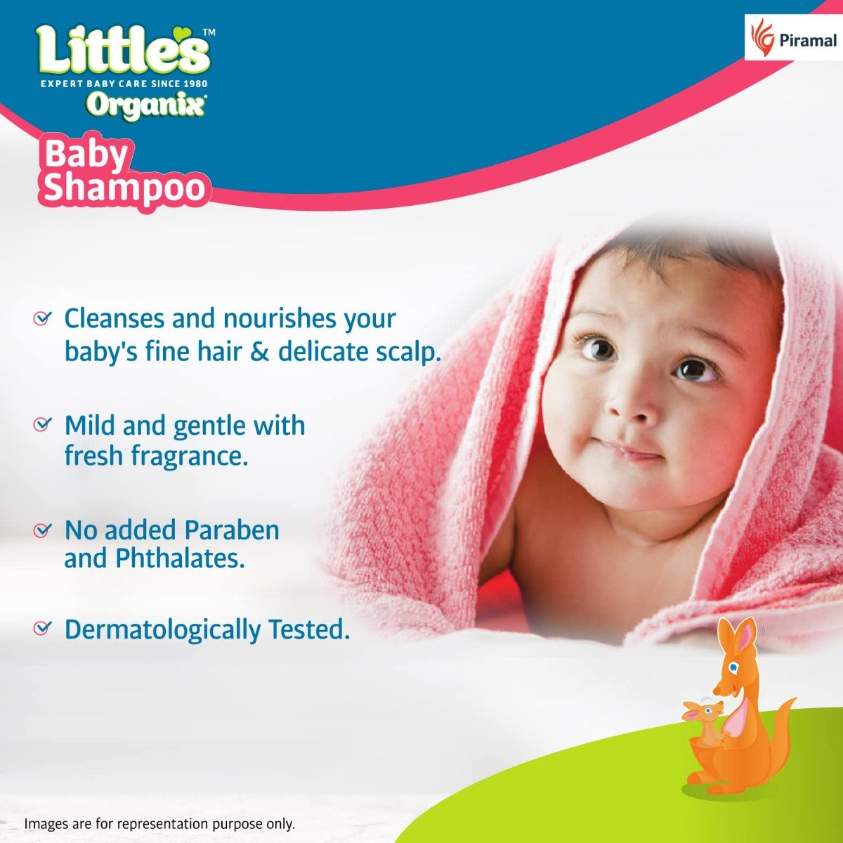 Little's Organix Baby Shampoo, 400 ml, Pack of 1 Little's Organix Baby Shampoo, 400 ml, Pack of 1