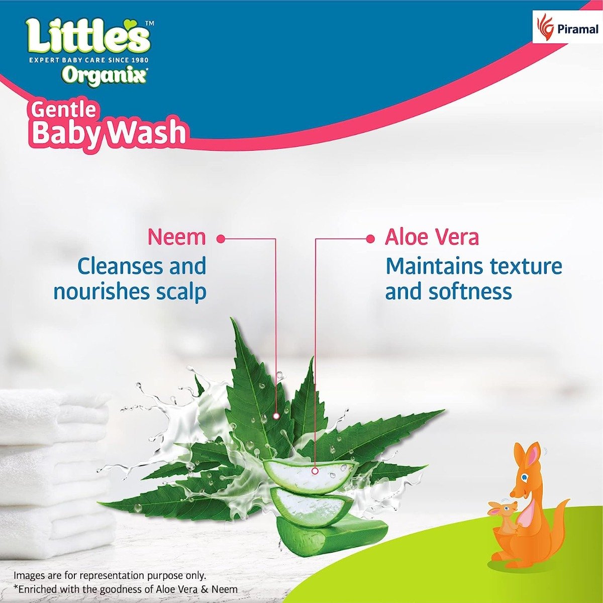 Little's Organix Gentle Baby Wash, 400 ml, Pack of 1 Little's Organix Gentle Baby Wash, 400 ml, Pack of 1