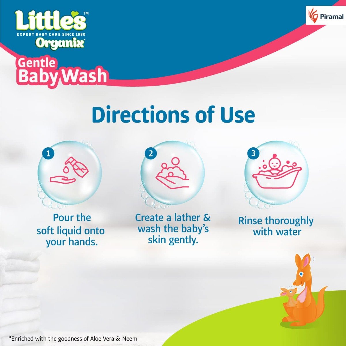 Little's Organix Gentle Baby Wash, 400 ml, Pack of 1 Little's Organix Gentle Baby Wash, 400 ml, Pack of 1