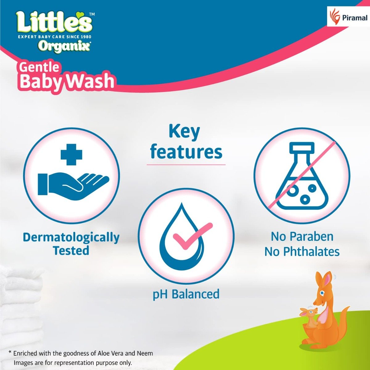 Little's Organix Gentle Baby Wash, 400 ml, Pack of 1 Little's Organix Gentle Baby Wash, 400 ml, Pack of 1