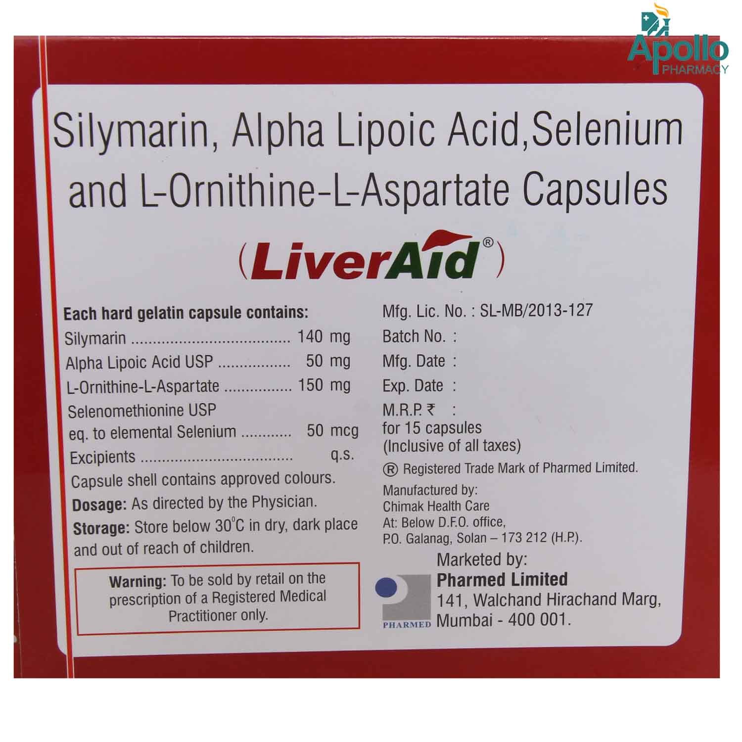 Liveraid Capsule 15's, Pack of 15 CAPSULES Liveraid Capsule 15's, Pack of 15 CAPSULES