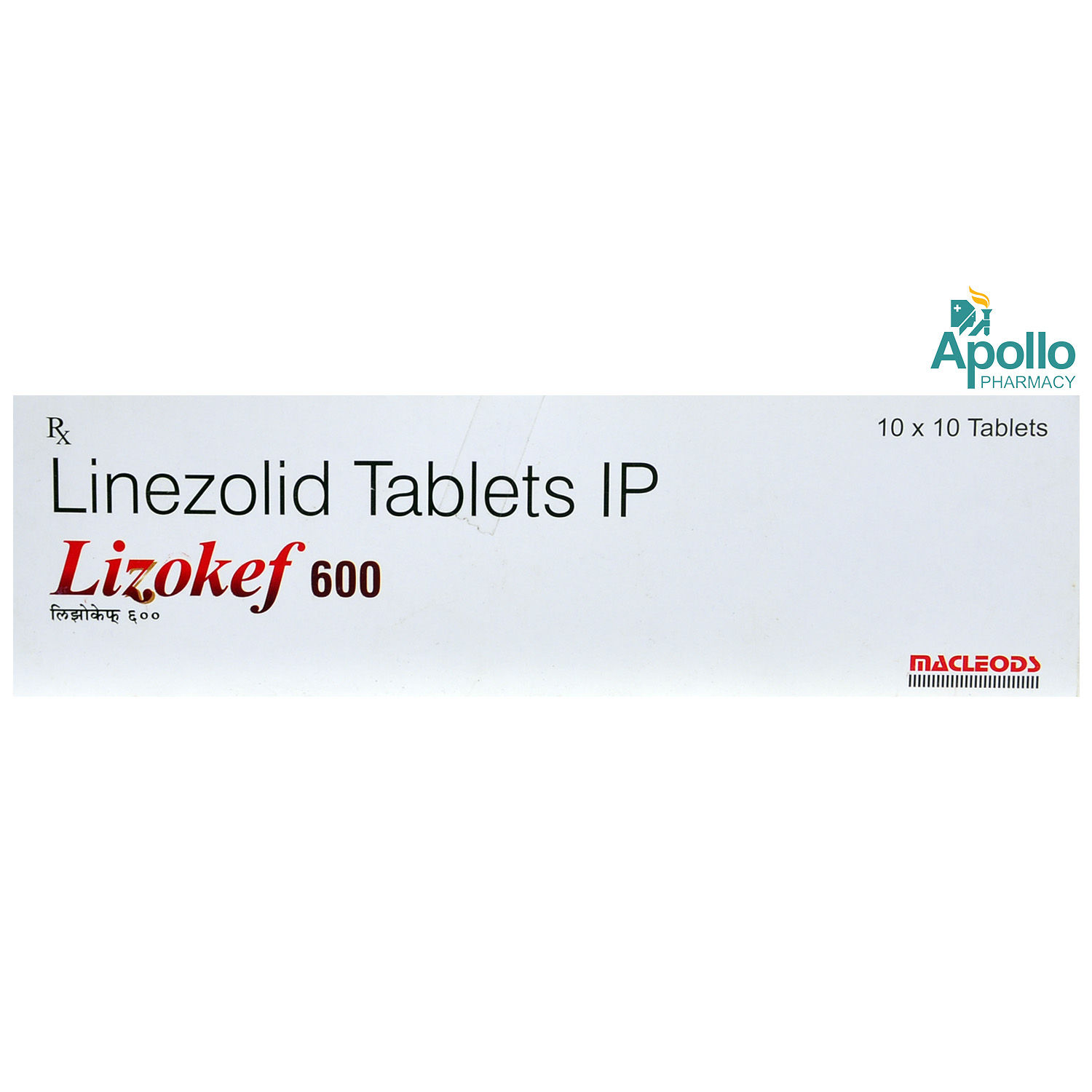 Buy Lizokef New 600 Tablet 10's Online