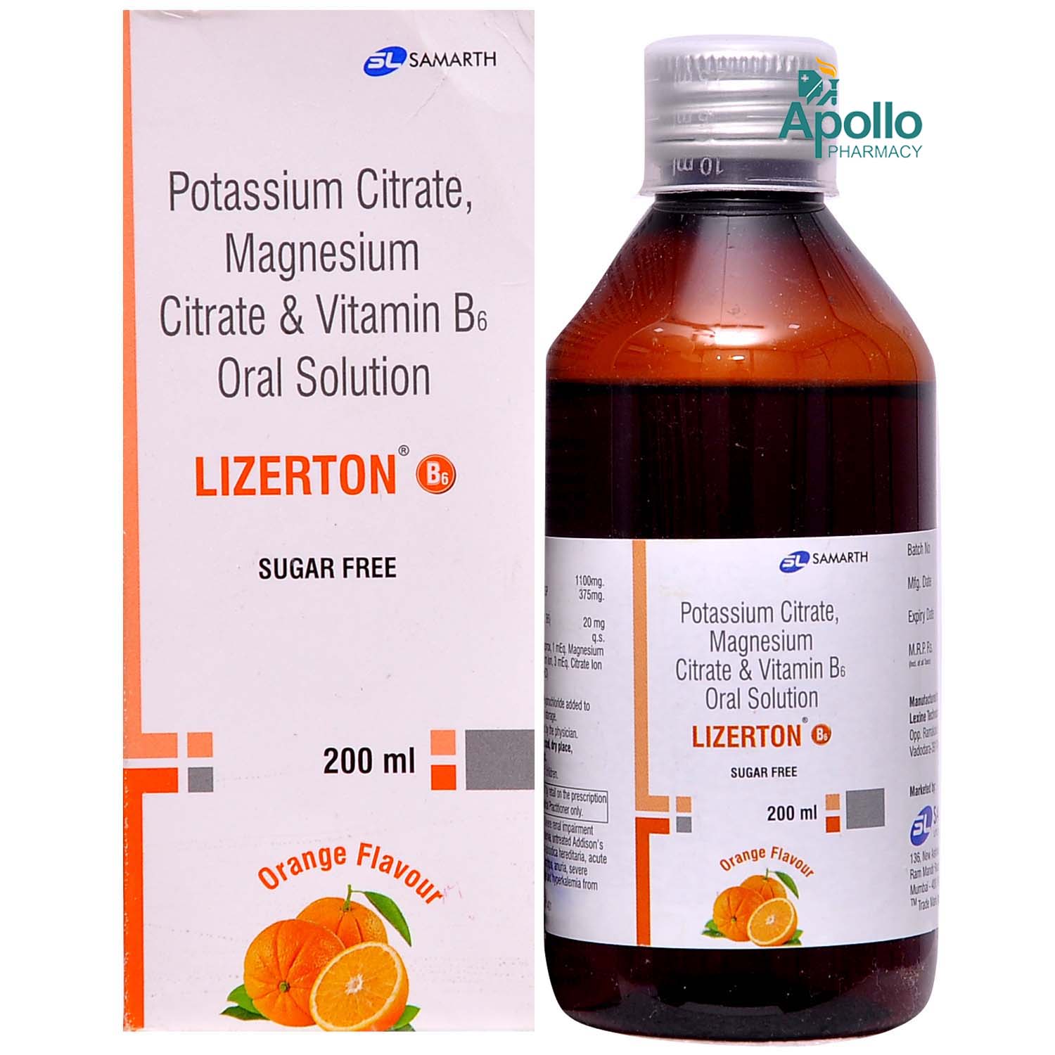 Lizerton B6 S/F Orange Flav Solution 200ml, Pack of 1 Liquid Lizerton B6 S/F Orange Flav Solution 200ml, Pack of 1 Liquid