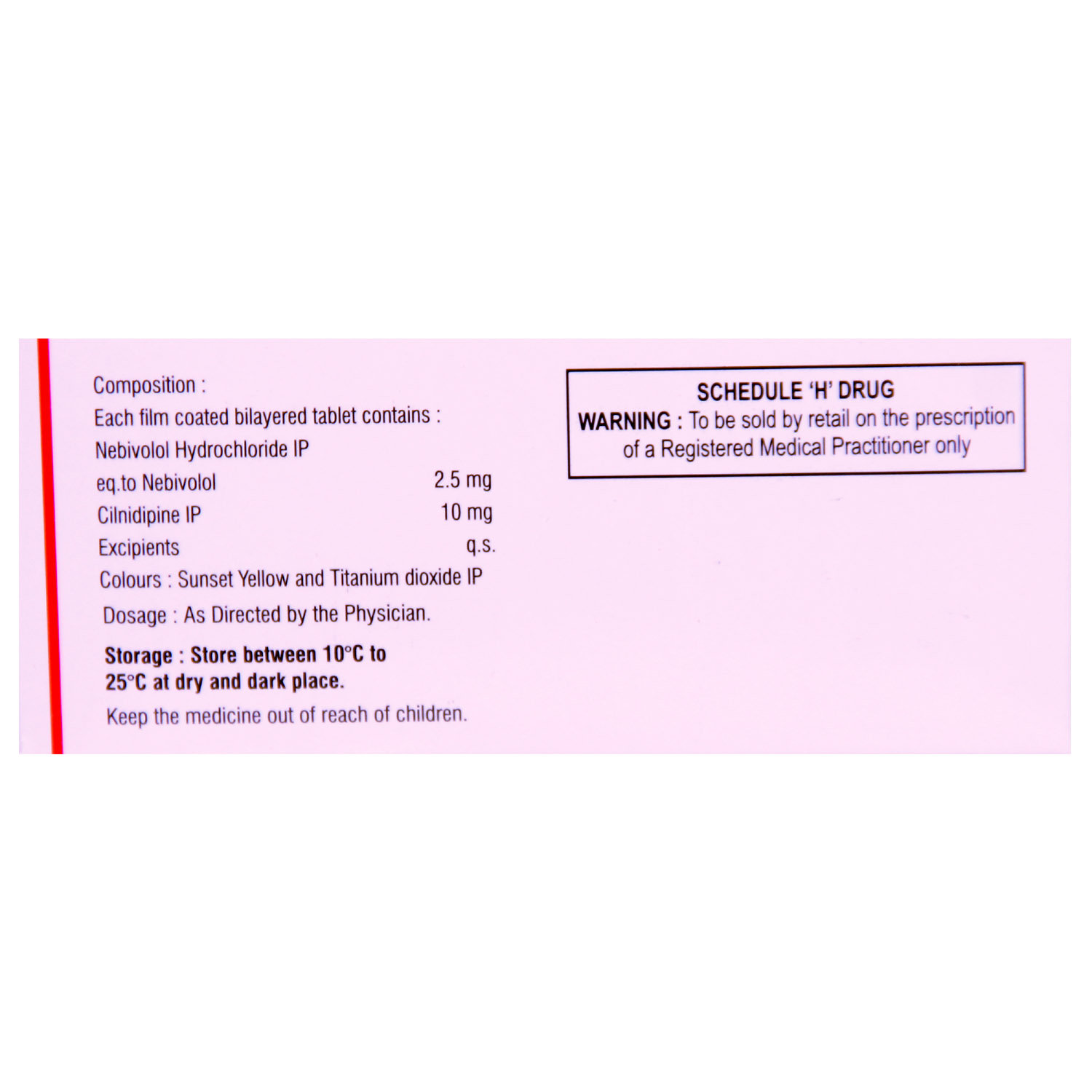 LN Beta 2.5 Tablet 10's, Pack of 10 TABLETS LN Beta 2.5 Tablet 10's, Pack of 10 TABLETS