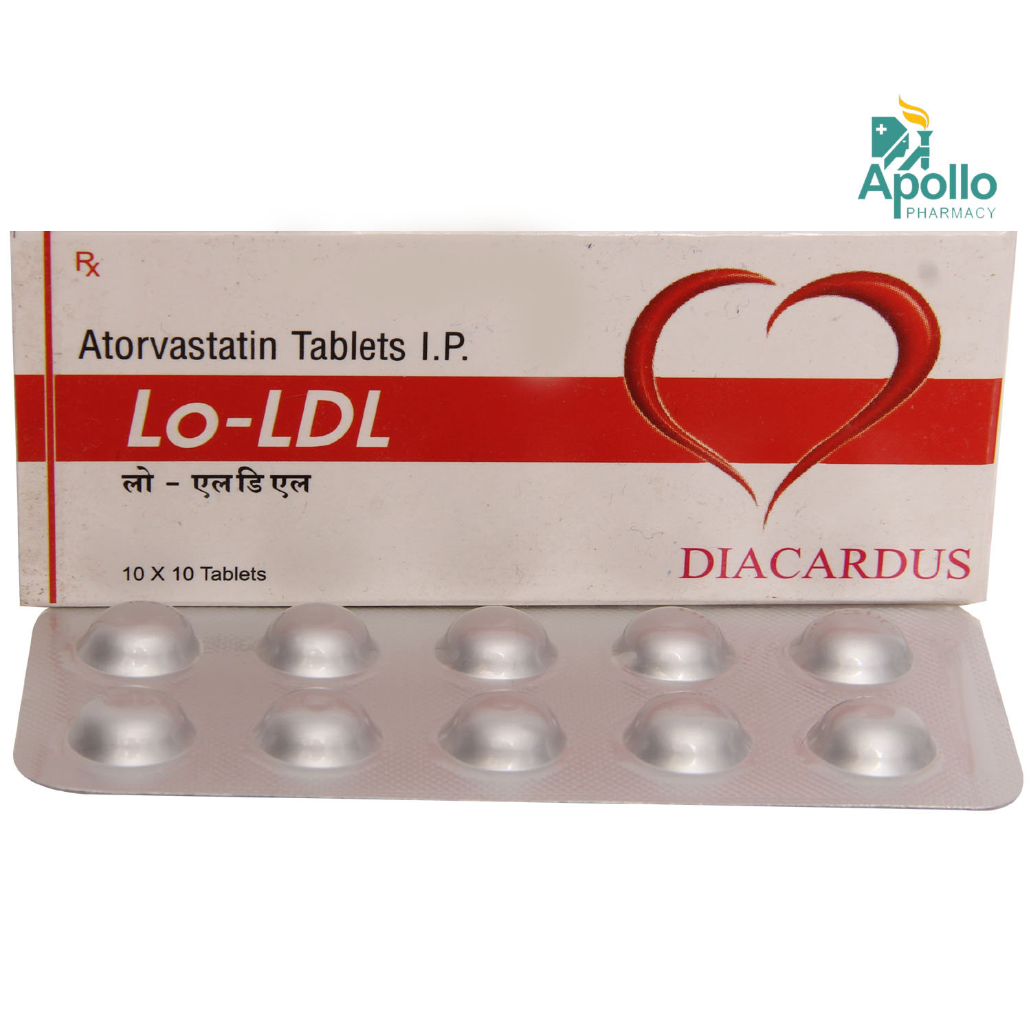 LO LDL 10MG TABLET 10'S , Pack of 10 TabletS LO LDL 10MG TABLET 10'S , Pack of 10 TabletS